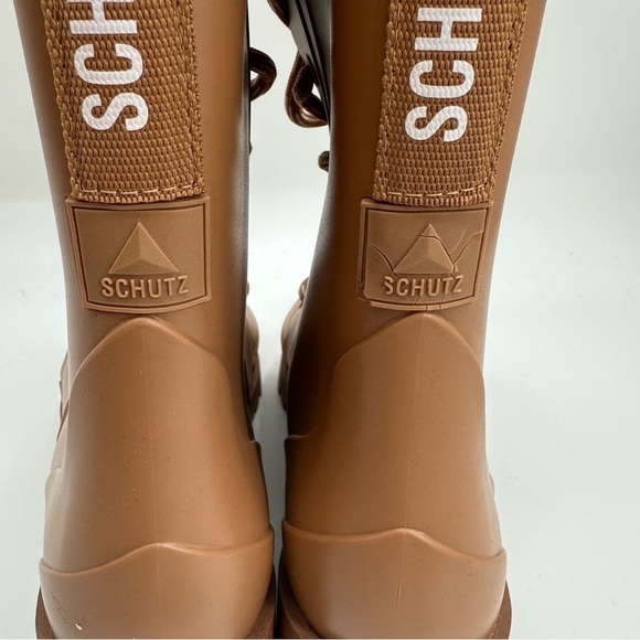Schutz Rain Injected Bootie in Brown Rubber Size 9 - Picture 4 of 6